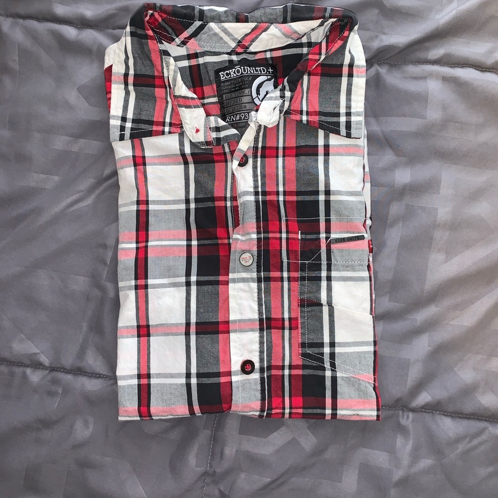 Ecko Unltd Men's Next Gen Stripeze Woven Shirt